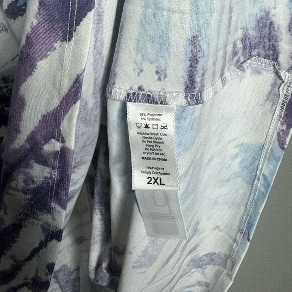 NWT 2XL Woman's Flowy Swing dress, tie dye, LuLaRoe Emily - Picture 3 of 4